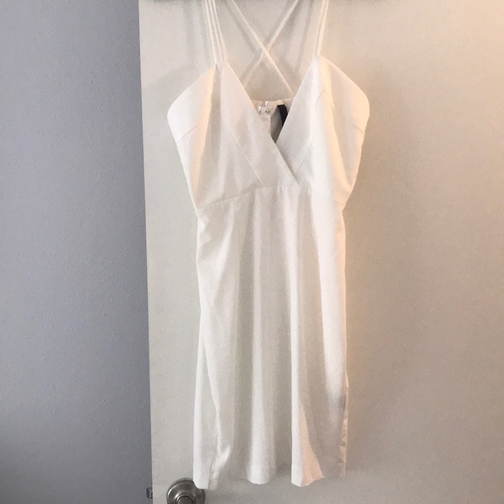 White mini dress